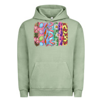 Pigment Oil Green Easter Brushstrokes Urban Hoodie - RanaPortraitStore