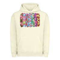 Pigment Pistachio Easter Brushstrokes Urban Hoodie - RanaPortraitStore