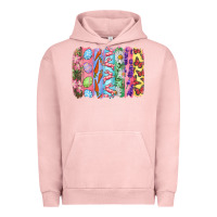 Pigment Salmon Easter Brushstrokes Urban Hoodie - RanaPortraitStore