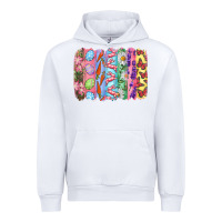 White Easter Brushstrokes Urban Hoodie - RanaPortraitStore