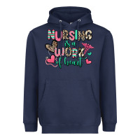 Navy nursing is a work of heart Heavyweight Hoodie - RanaPortraitStore