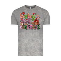 Cloud Rock baby's first christmas Vintage Tee - FaDigitalArtStudio