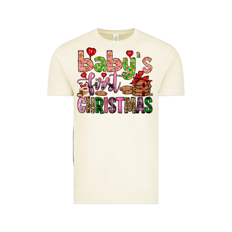 Baby's First Christmas Vintage Tee by FaDigitalArtStudio | Teevron