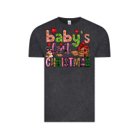 Vintage Black baby's first christmas Vintage Tee - FaDigitalArtStudio