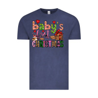 Vintage Denim baby's first christmas Vintage Tee - FaDigitalArtStudio