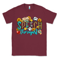 Burgundy speech therapist Classic Tee - OliviaCreatesArt