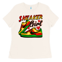 Bone sneaker girl Ladies Tee - FaDigitalArtStudio