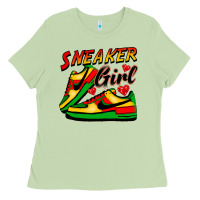Matcha sneaker girl Ladies Tee - FaDigitalArtStudio