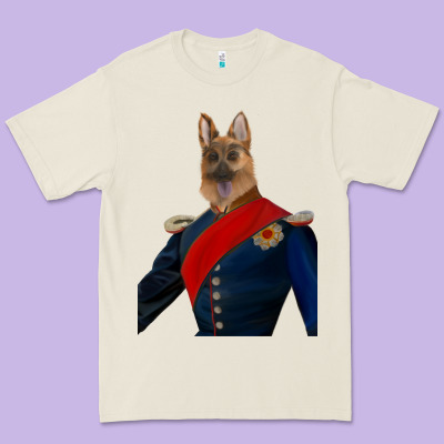 Pet Portraits, Custom Pet Portraits, Renaissance Pet Portraits, Custom Premium Tee Designed By Ranaportraitstore