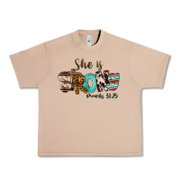 Burro She Is Strong Proverbs 31 25 Urban Heavy Tee - FaDigitalArtStudio