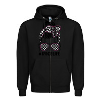 Black race life Zipper Hoodie - JahusDesignShop