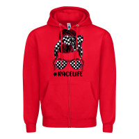 Red race life Zipper Hoodie - JahusDesignShop