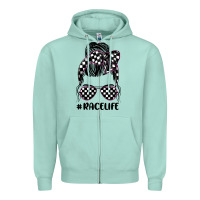 Seafoam race life Zipper Hoodie - JahusDesignShop