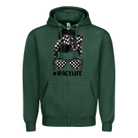 Sports Green race life Zipper Hoodie - JahusDesignShop
