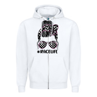 White race life Zipper Hoodie - JahusDesignShop