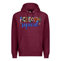 Burgundy freedom squad Premium Hoodie - Artiststas
