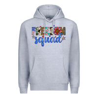 Heather Grey freedom squad Premium Hoodie - Artiststas