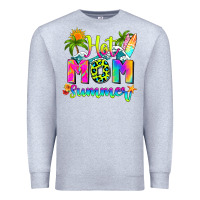 Heather Grey mom summer Premium Sweatshirt - RanaPortraitStore