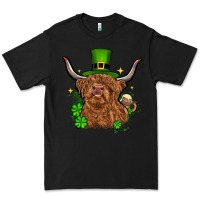 Black St. Patrick's Day cow Premium Tee - OliviaCreatesArt