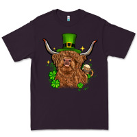 Plum St. Patrick's Day cow Premium Tee - OliviaCreatesArt