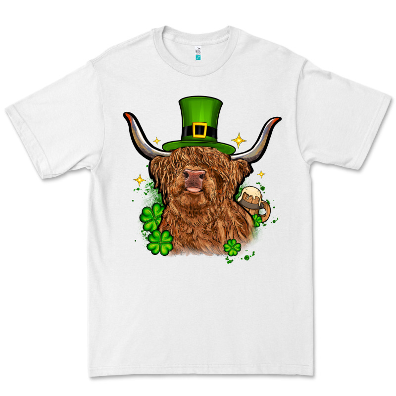 St. Patrick's Day Cow Premium Tee by OliviaCreatesArt | Teevron