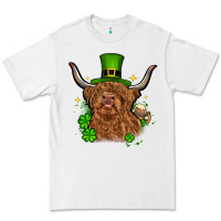 White St. Patrick's Day cow Premium Tee - OliviaCreatesArt