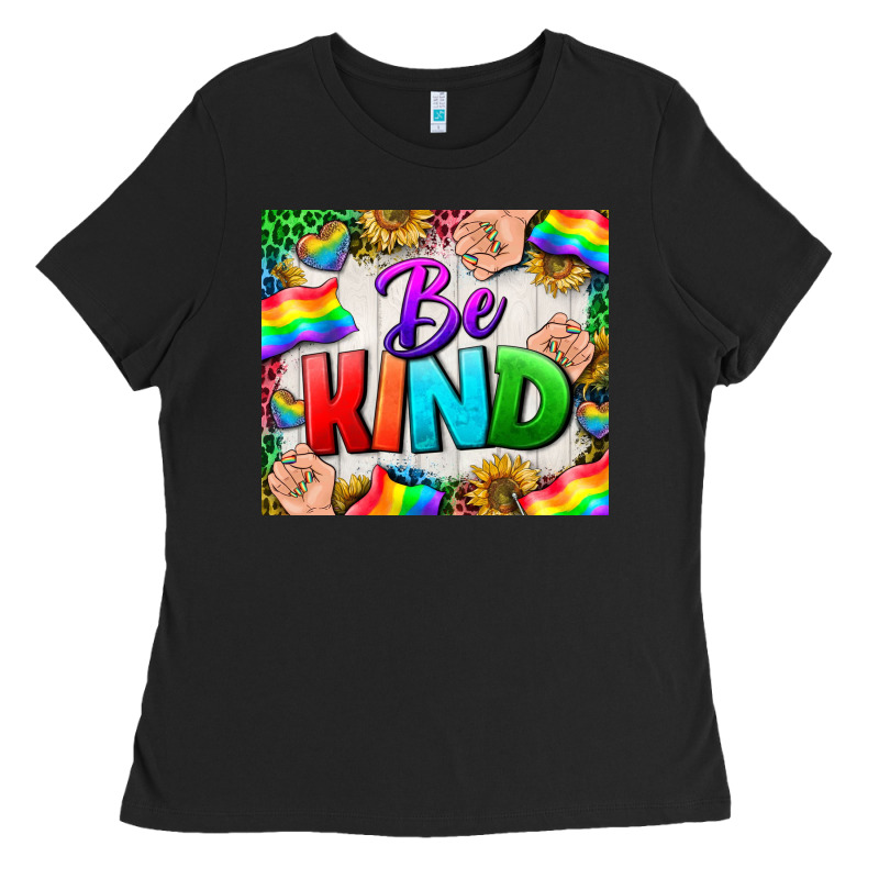 Western Be Kind Lgbtq Tumbler Ladies Tee by BundleAndBundleShop | Teevron