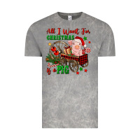 Cloud Rock all i want for christmas is a pig Vintage Tee - FaDigitalArtStudio