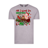 Vintage Zinc all i want for christmas is a pig Vintage Tee - FaDigitalArtStudio