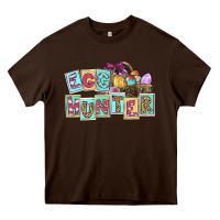 Chocolate Brown Egg hunter Easter Day Heavy Core Tee - CowGirlArtShop