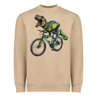 Mushroom t rex dinosaur riding dinosaur Heavyweight Sweatshirt - RanaPortraitStore