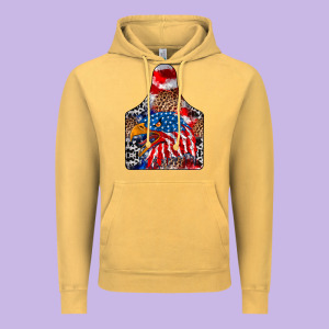 America Vintage Hoodie Designed By Cowhidedigitalart