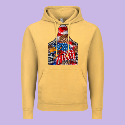 America Vintage Hoodie Designed By Cowhidedigitalart