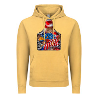 Vintage Mustard america Vintage Hoodie - CowhideDigitalArt