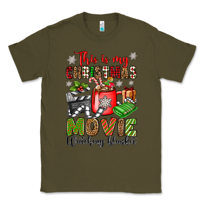 This Is My Christmas Movie Watching Blanket Classic Tee by OliviaCreatesArt | Teevron