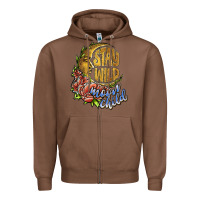 Chestnut stay wild moon child Zipper Hoodie - JahusDesignShop