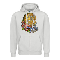Dove Grey stay wild moon child Zipper Hoodie - JahusDesignShop