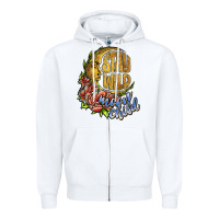 White stay wild moon child Zipper Hoodie - JahusDesignShop