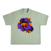 Oil Green halloween pumpkin patch  1 Urban Heavy Tee - BundleAndBundleShop