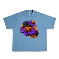 Pebble Blue halloween pumpkin patch  1 Urban Heavy Tee - BundleAndBundleShop