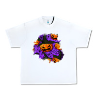 White halloween pumpkin patch  1 Urban Heavy Tee - BundleAndBundleShop