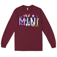 Burgundy easter day mini Long Sleeve Tee - CowhideDigitalArt