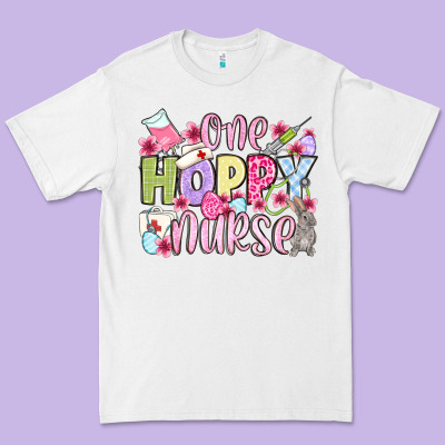 Easter Day One Hoppy Nurse Premium Tee Designed By Oliviacreatesart