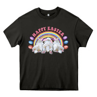 Asphalt Happy easter bunny tails Heavy Core Tee - RanaPortraitStore