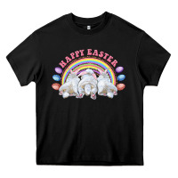 Black Happy easter bunny tails Heavy Core Tee - RanaPortraitStore