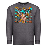 Charcoal Heather show mom pig Premium Sweatshirt - RanaPortraitStore