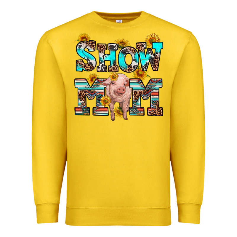 Show Mom Pig Premium Sweatshirt by RanaPortraitStore | Teevron