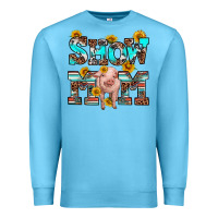Ocean Blue show mom pig Premium Sweatshirt - RanaPortraitStore