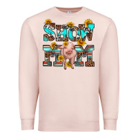Pale Pink show mom pig Premium Sweatshirt - RanaPortraitStore