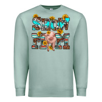 Seafoam show mom pig Premium Sweatshirt - RanaPortraitStore